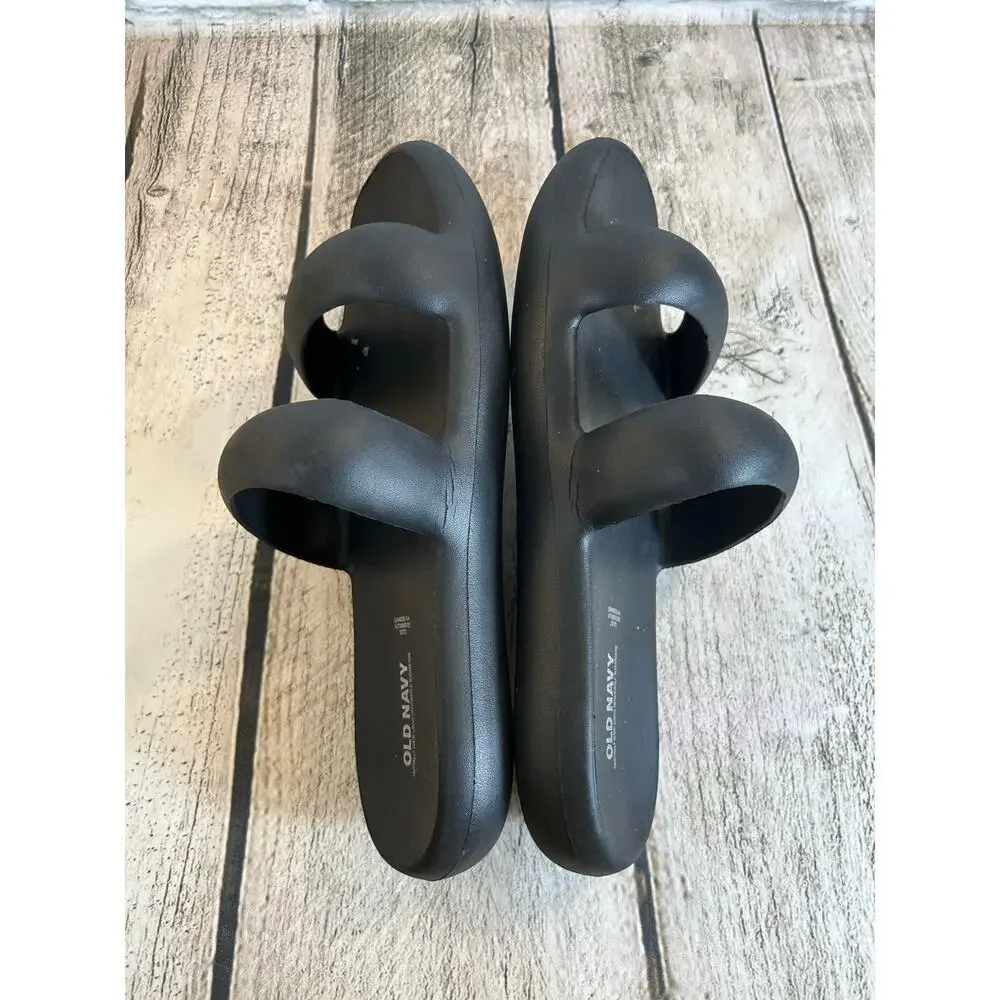 OLD NAVY Women’s Double Strap Puff Slide Sandals / Size: 10